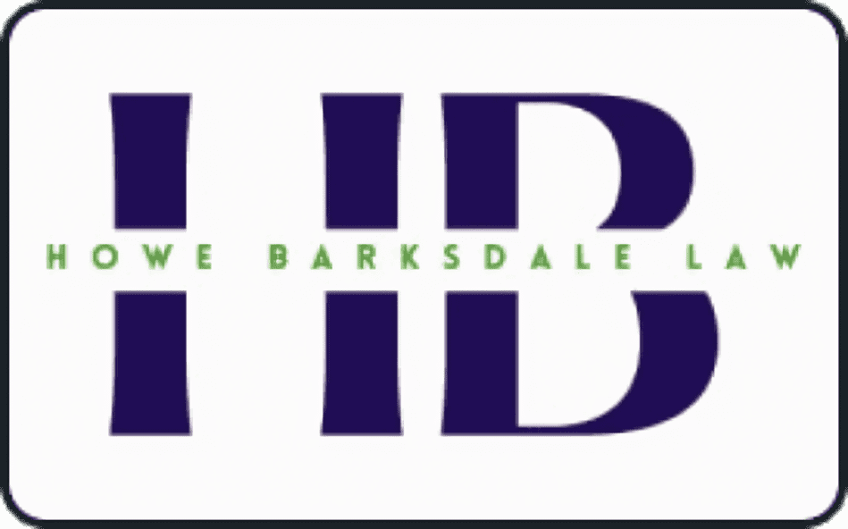 Howe Barksdale Law logo with HB initials